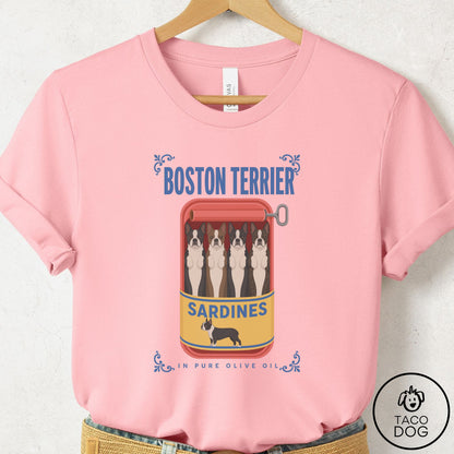 Boston Terrier Sardines T-Shirt