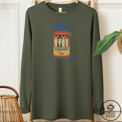 Corgi Sardines Long Sleeve Tee