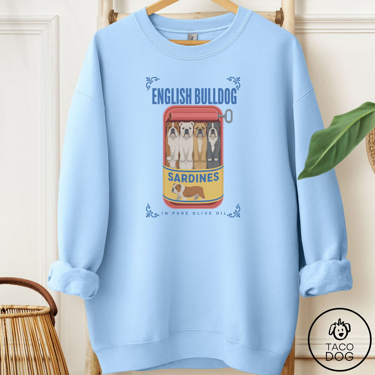 English Bulldog Sardines Sweatshirt