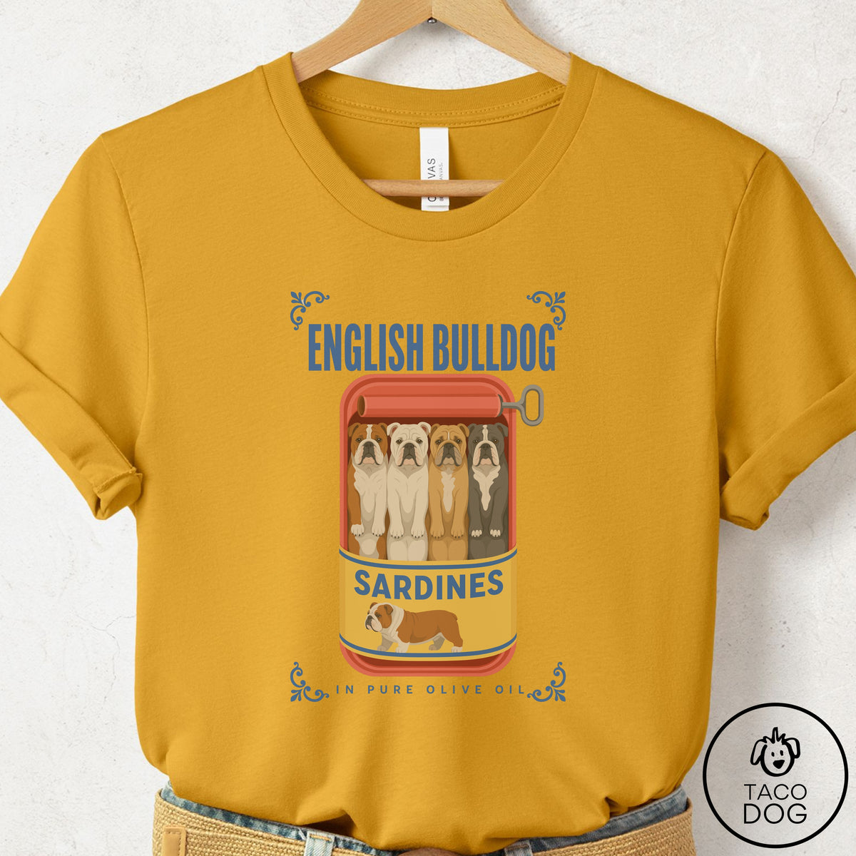 English Bulldog Sardines T-Shirt