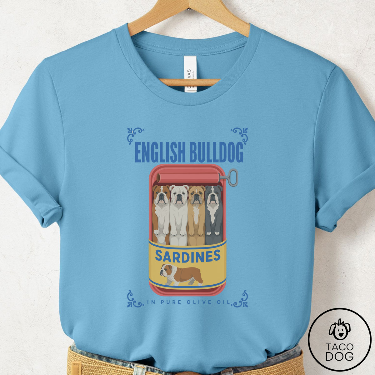 English Bulldog Sardines T-Shirt