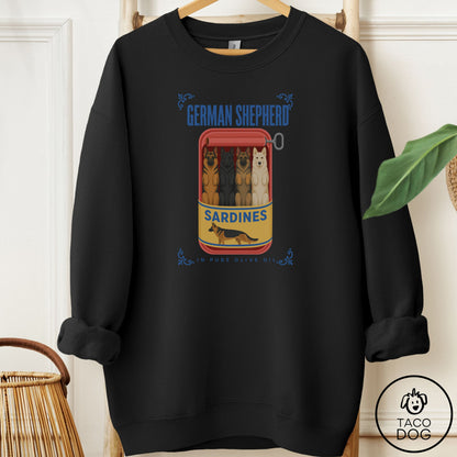 German Shepherd Sardines Sweatshirt