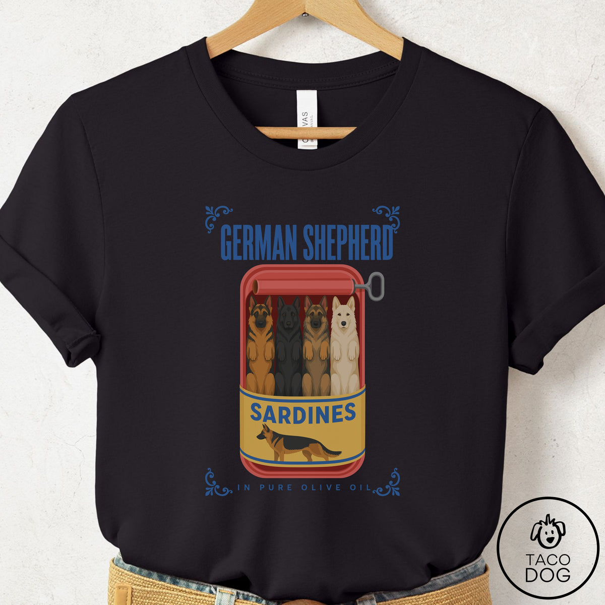 German Shepherd Sardines T-Shirt