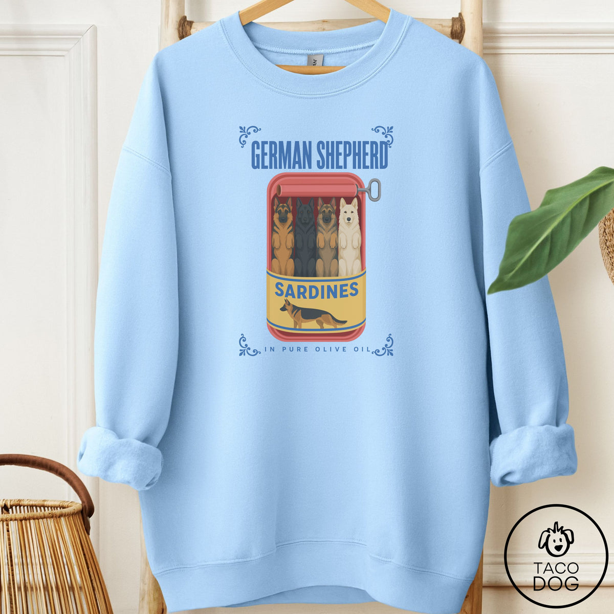 German Shepherd Sardines Sweatshirt