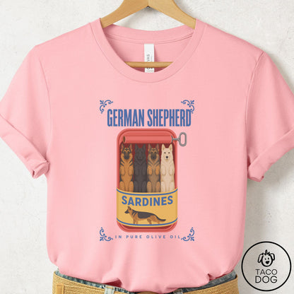 German Shepherd Sardines T-Shirt