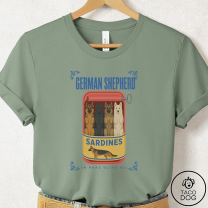 German Shepherd Sardines T-Shirt