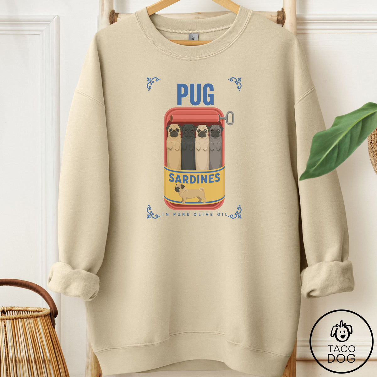 Pug Sardines Sweatshirt