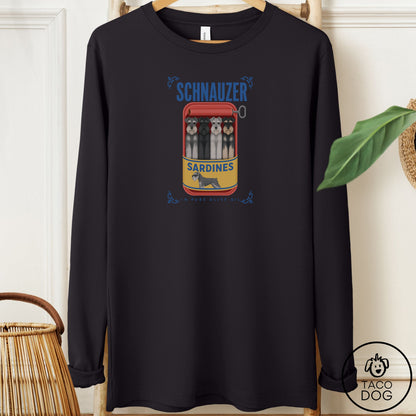 Schnauzer Sardines Long Sleeve Tee
