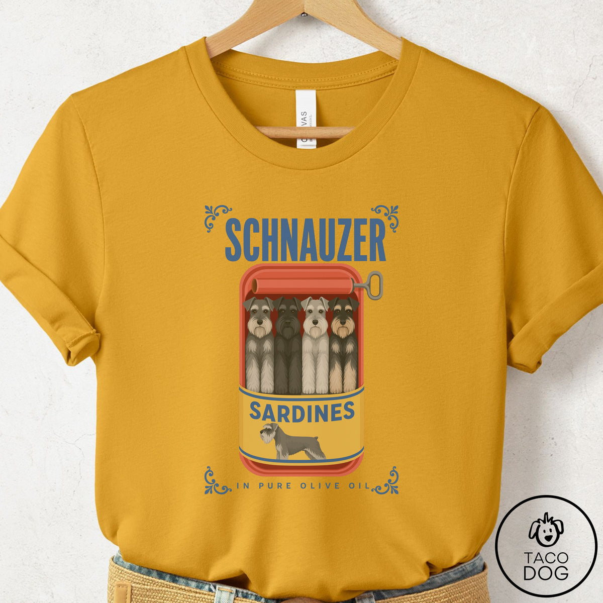 Schnauzer Sardines T-Shirt