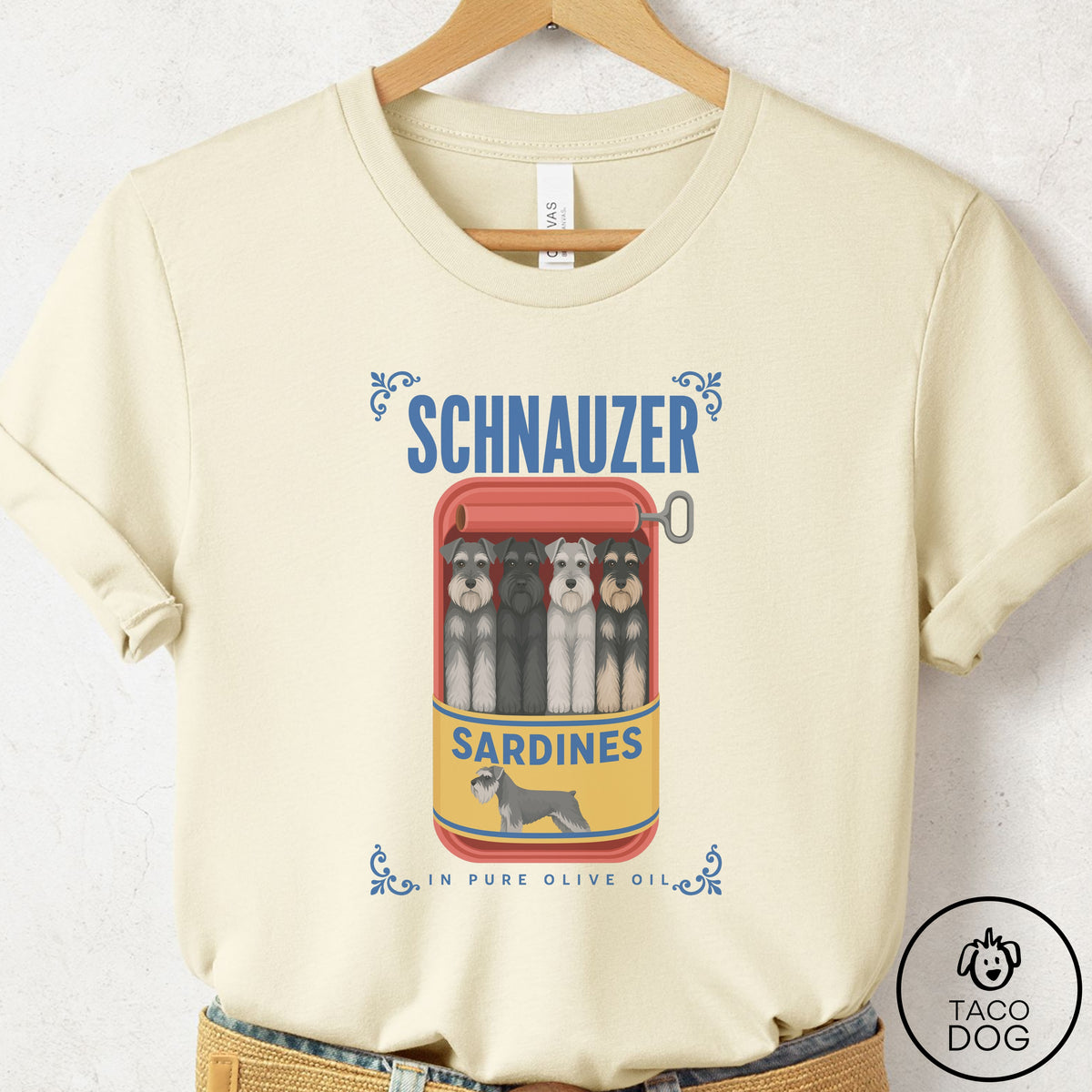 Schnauzer Sardines T-Shirt