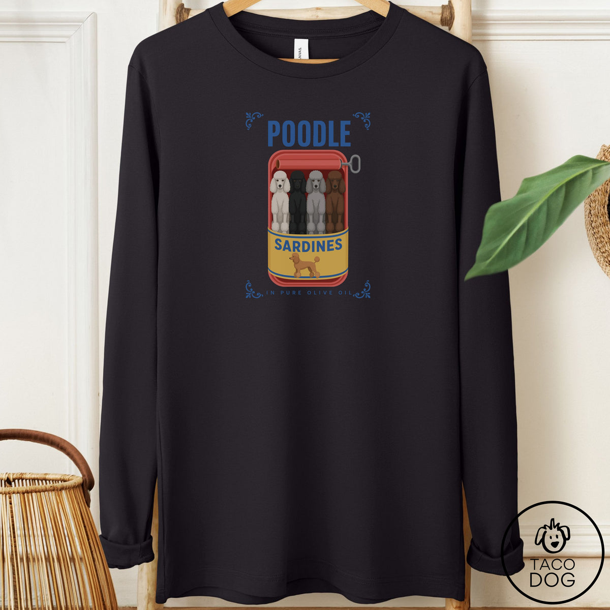 Poodle Sardines Long Sleeve Tee