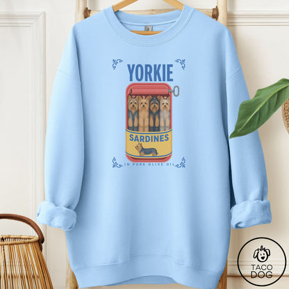 Yorkshire Terrier Yorkie Sardines Sweatshirt