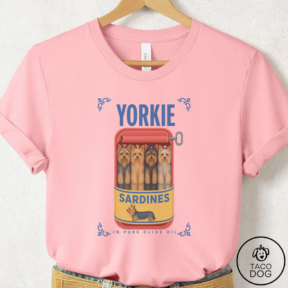 Yorkshire Terrier Yorkie Sardines T-Shirt