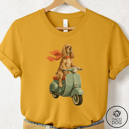 Cocker Spaniel Scooter T-Shirt