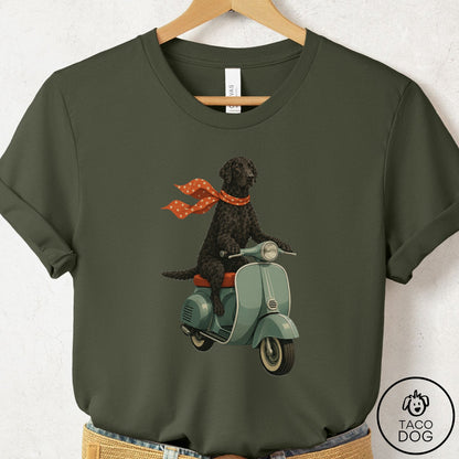Curly-Coated Retriever Scooter T-Shirt