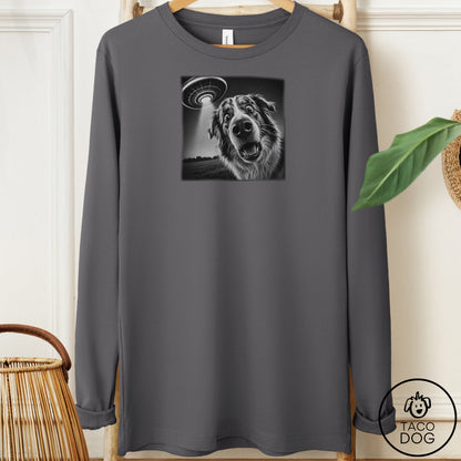 Australian Shepherd Selfie Long Sleeve Tee