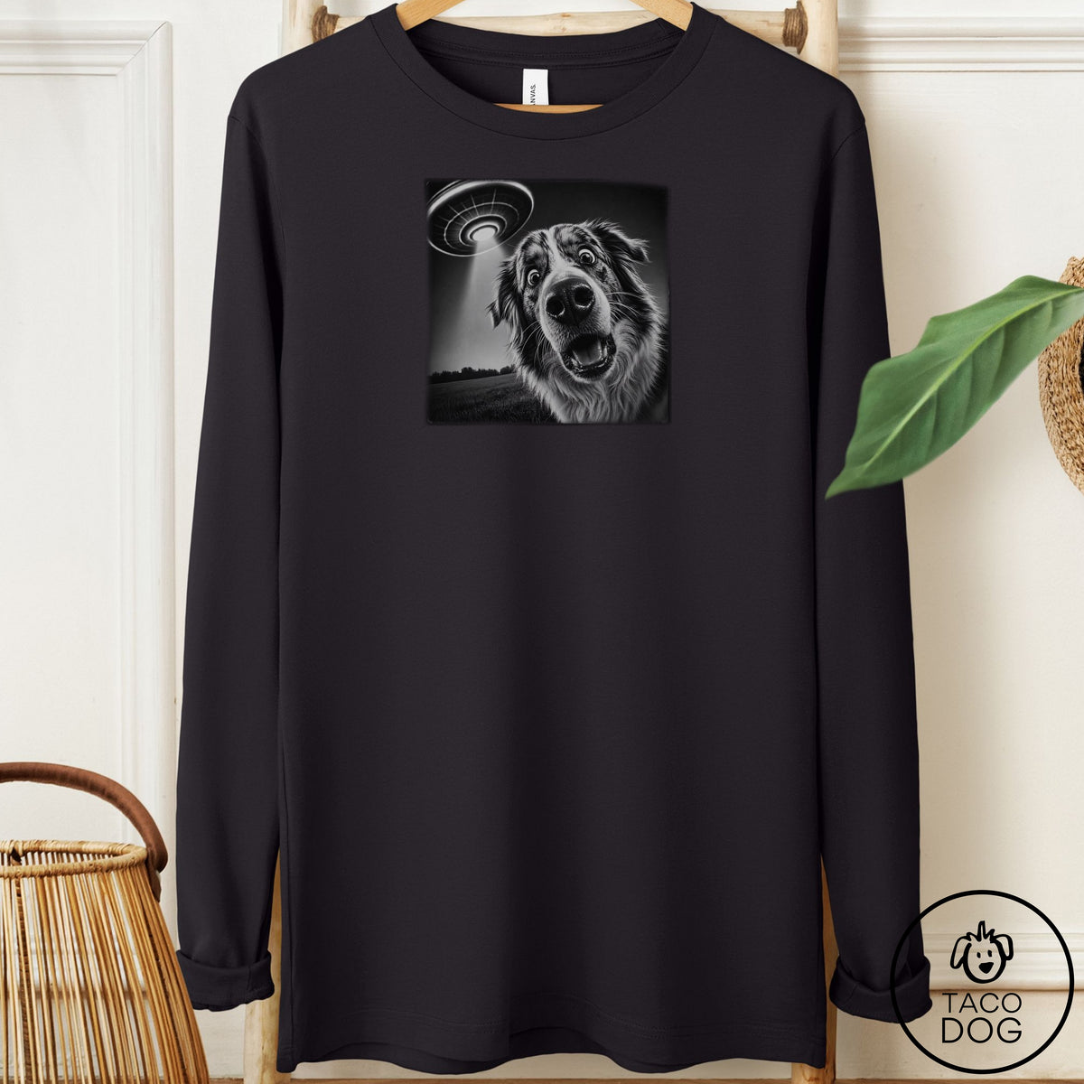 Australian Shepherd Selfie Long Sleeve Tee