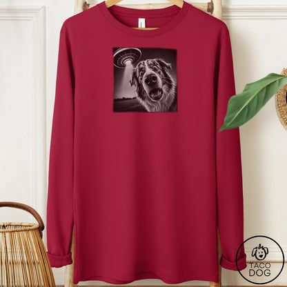 Australian Shepherd Selfie Long Sleeve Tee