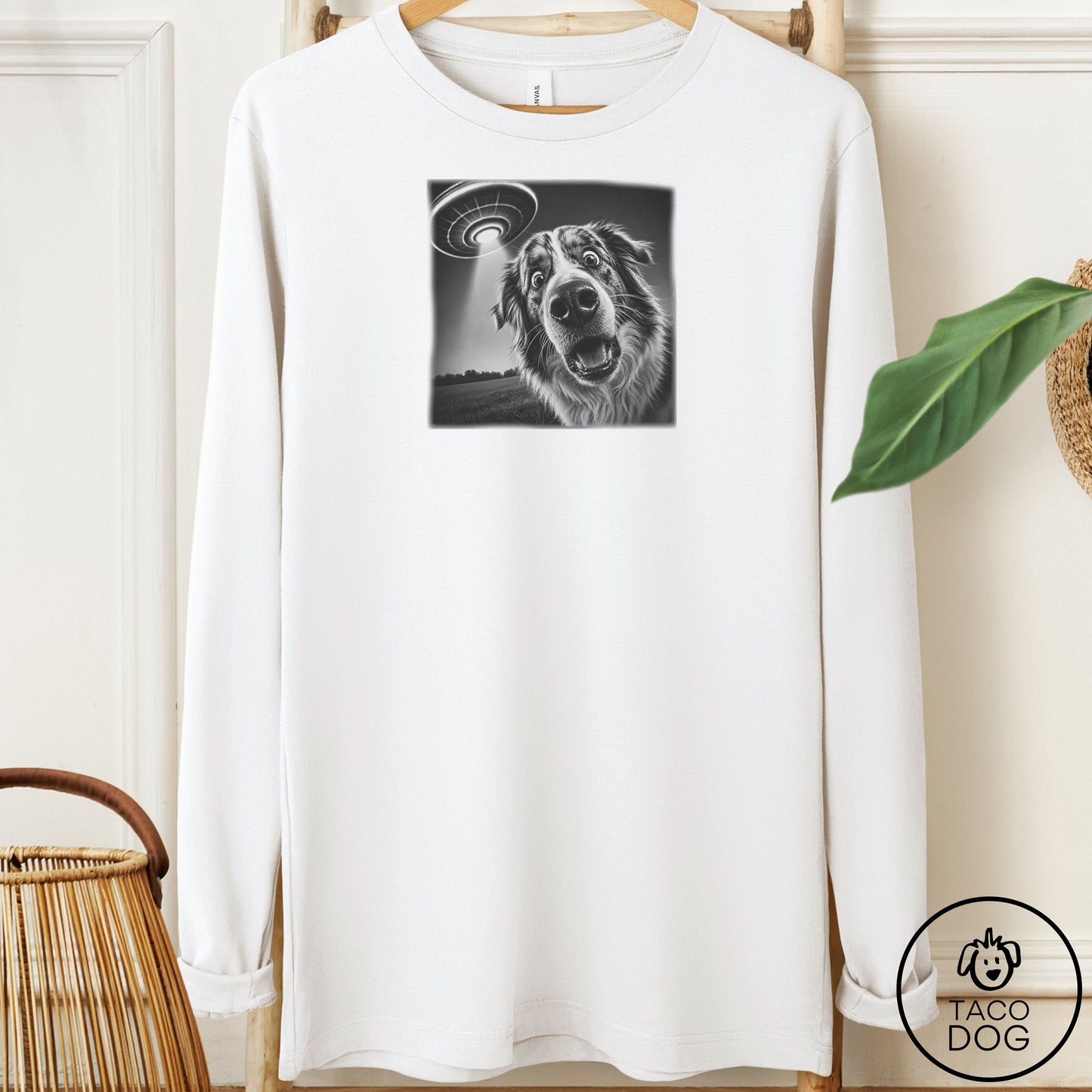 Australian Shepherd Selfie Long Sleeve Tee