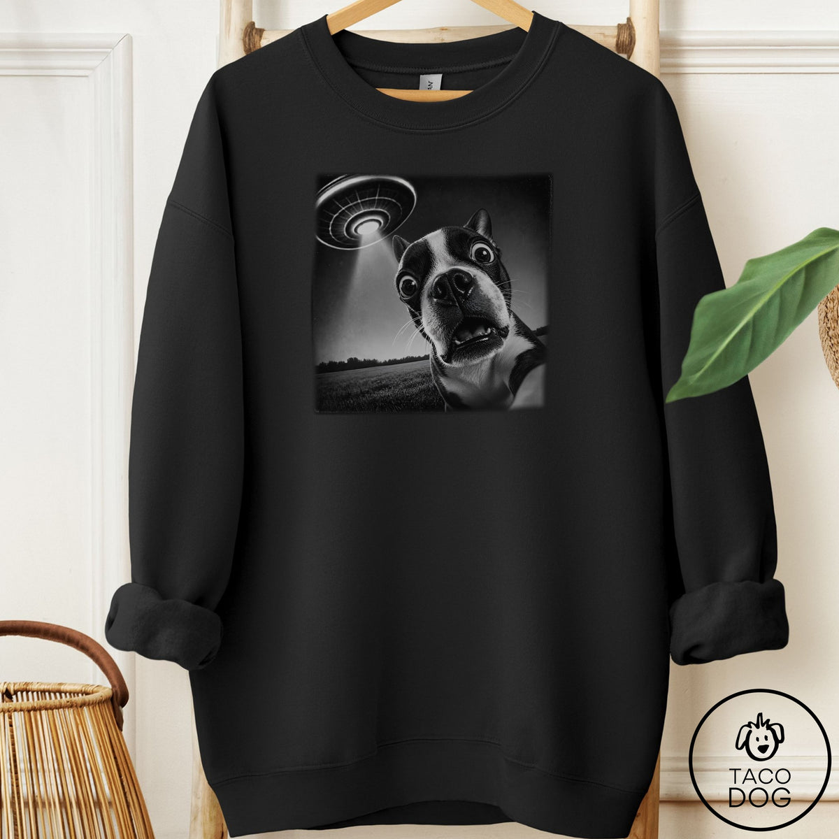 Boston Terrier Selfie Sweatshirt