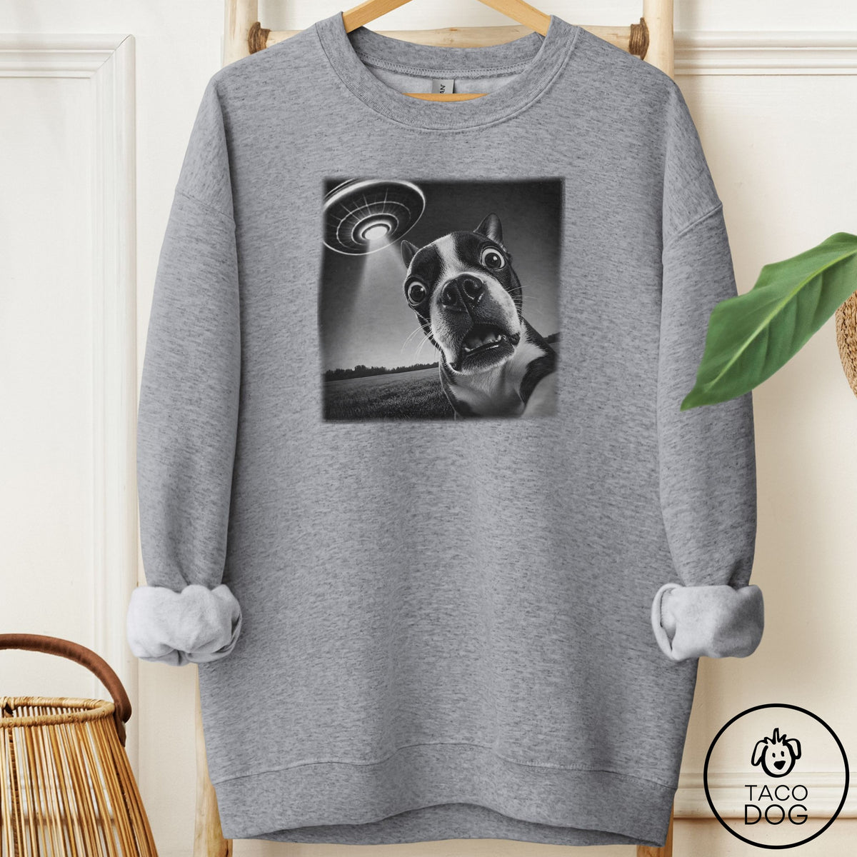 Boston Terrier Selfie Sweatshirt