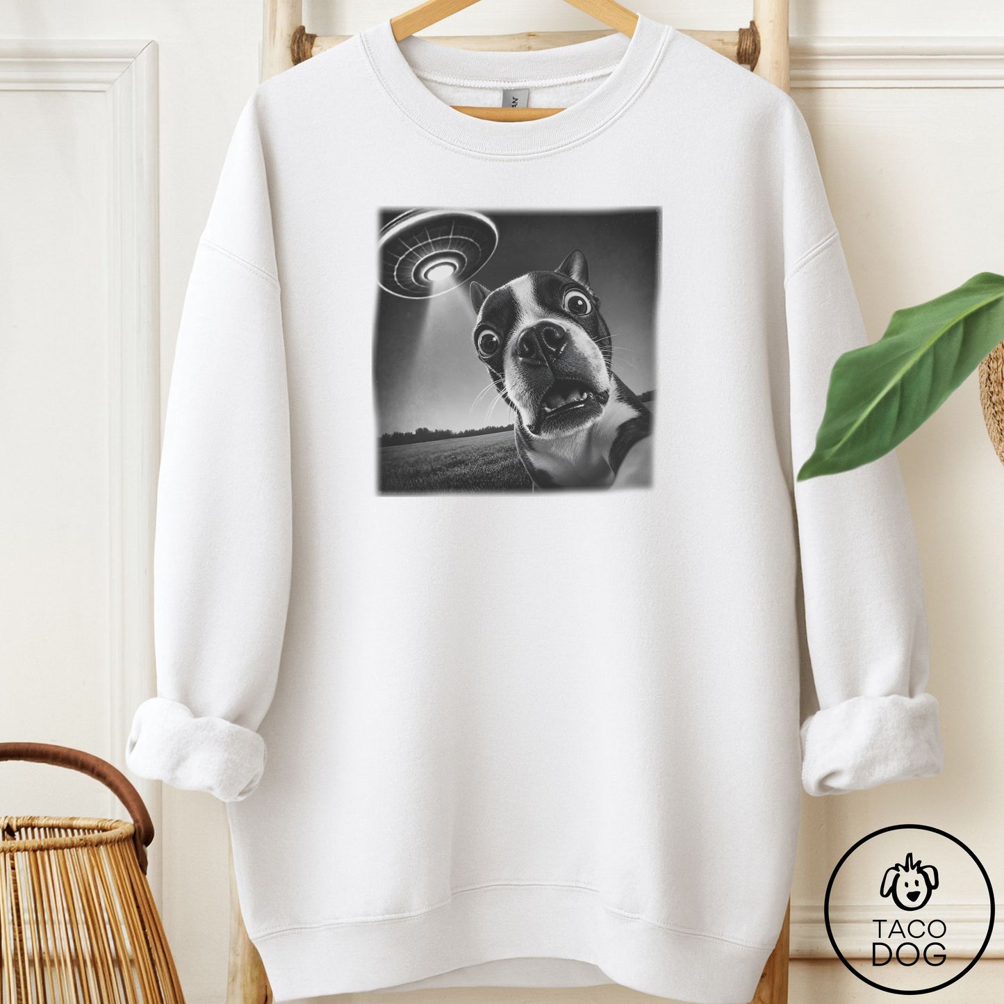Boston Terrier Selfie Sweatshirt