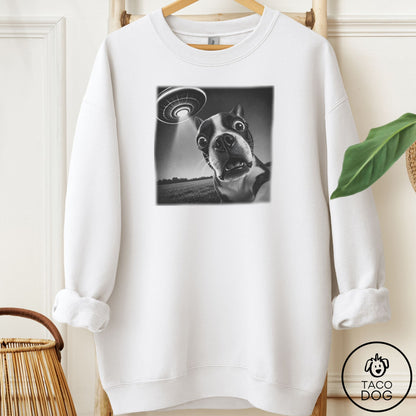 Boston Terrier Selfie Sweatshirt
