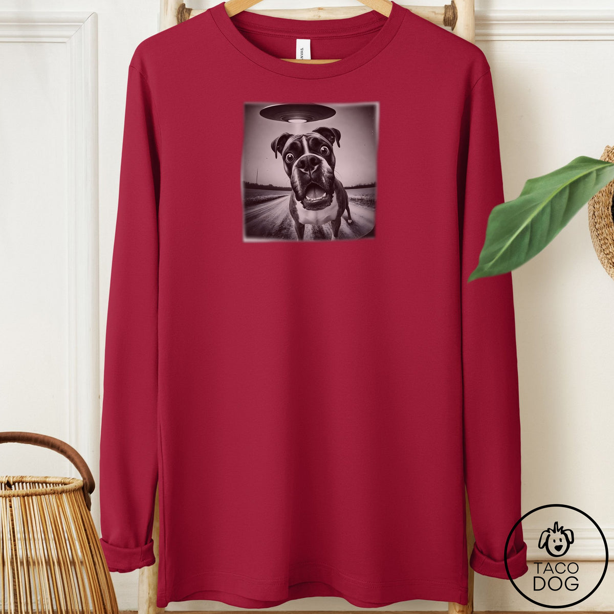 Boxer Selfie Long Sleeve Tee