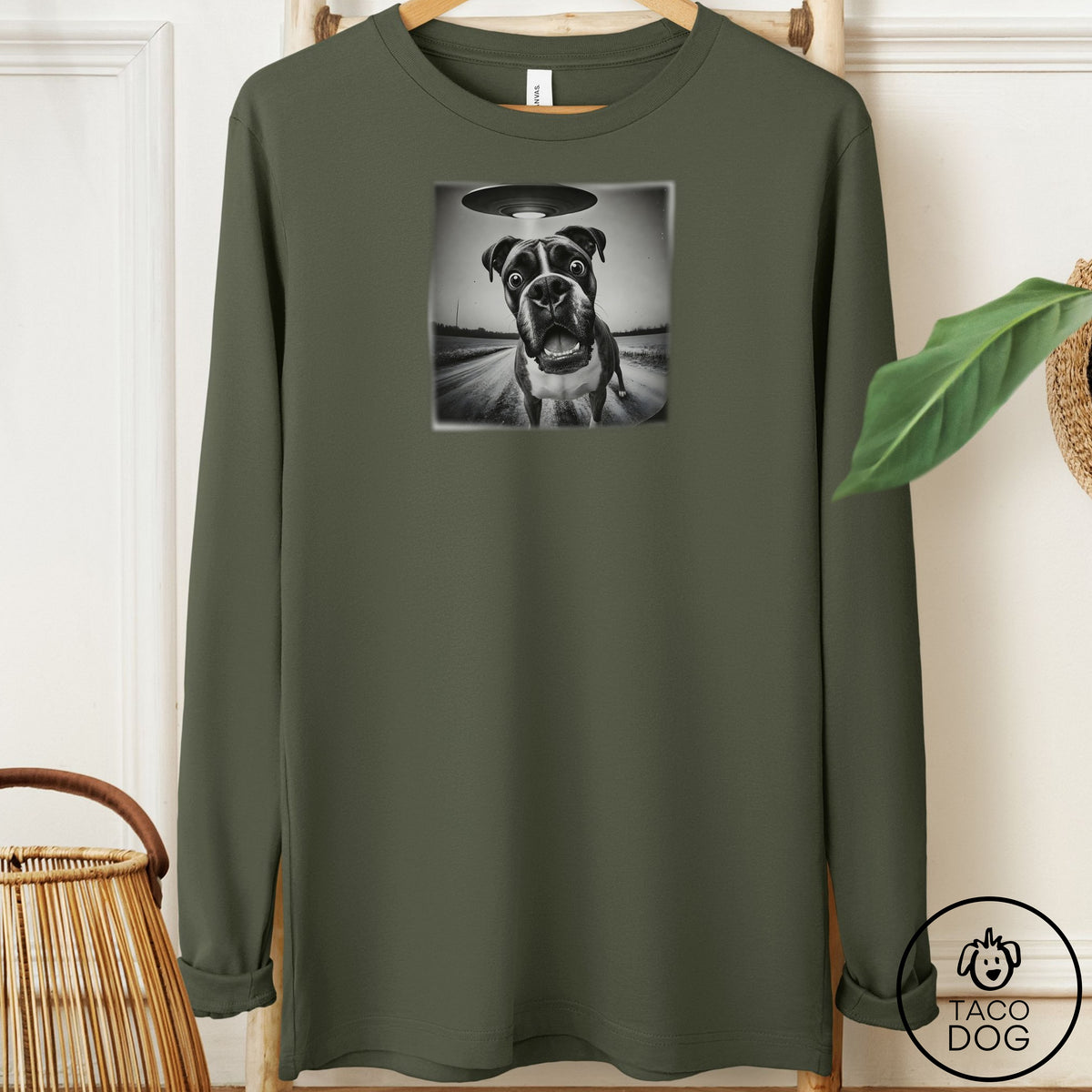 Boxer Selfie Long Sleeve Tee