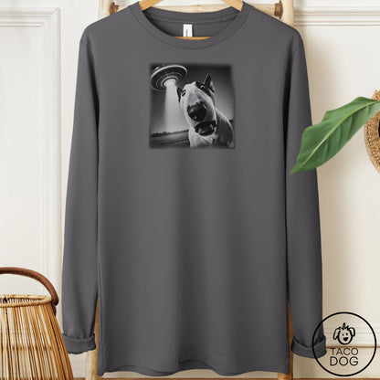 Bull Terrier Selfie Long Sleeve Tee
