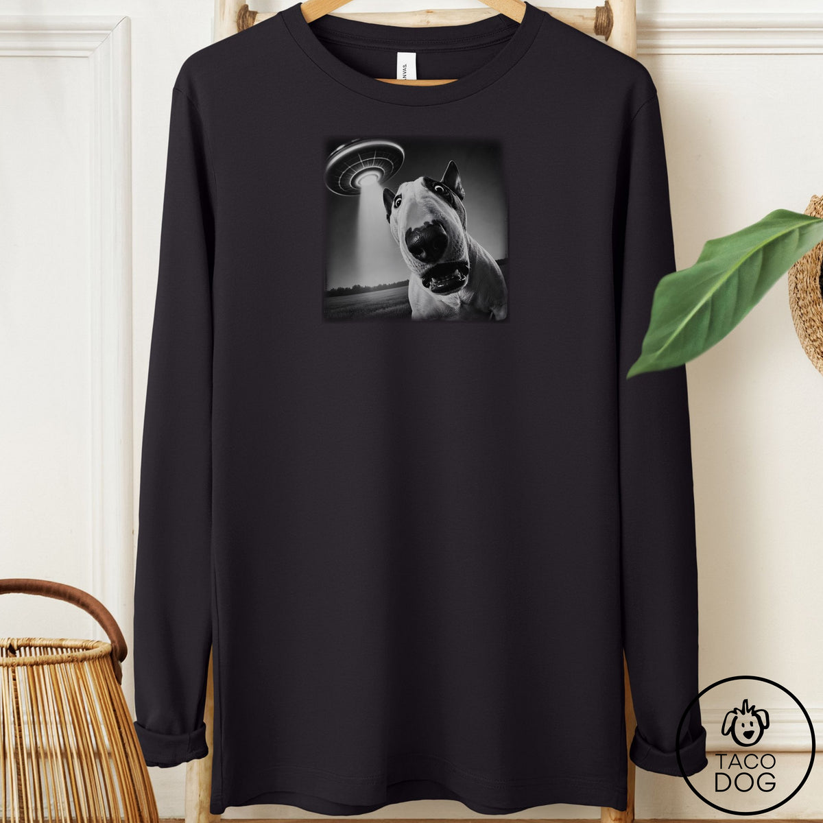 Bull Terrier Selfie Long Sleeve Tee