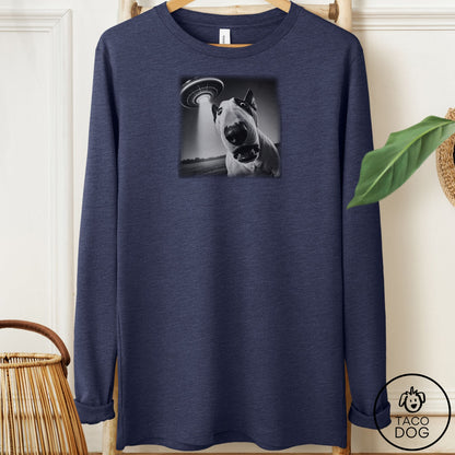 Bull Terrier Selfie Long Sleeve Tee