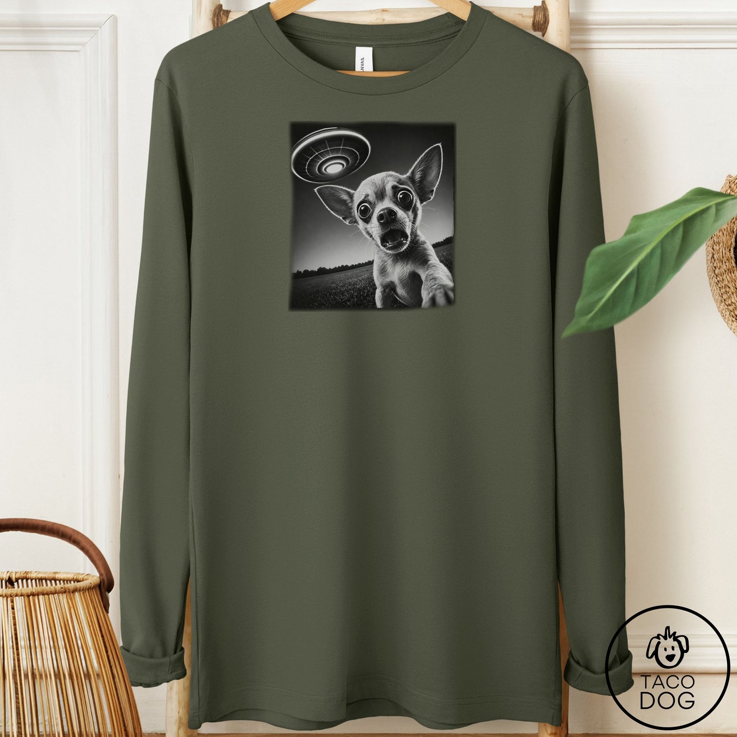 Chihuahua Selfie Long Sleeve Tee