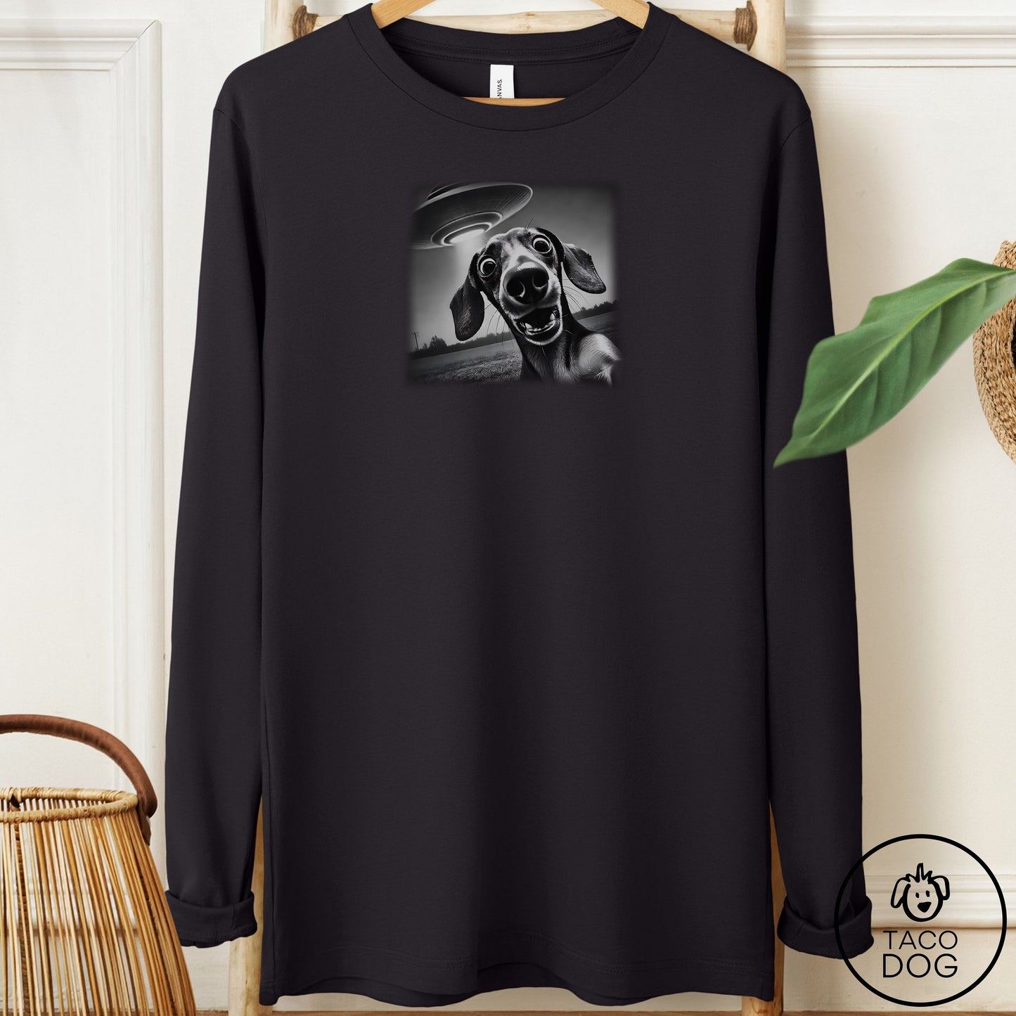 Dachshund Selfie Long Sleeve Tee