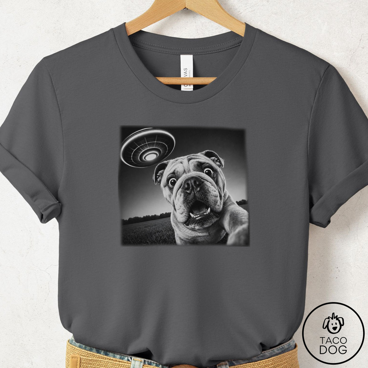 English Bulldog Selfie T-Shirt
