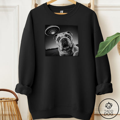 English Bulldog Selfie Sweatshirt