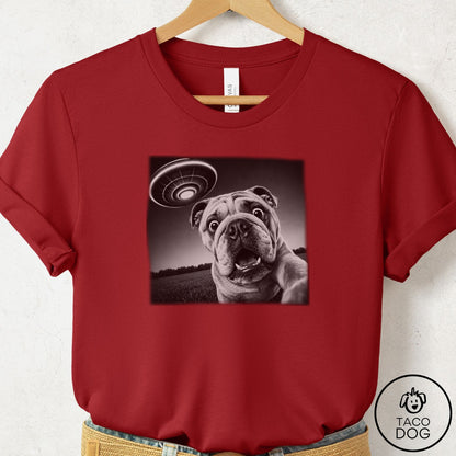 English Bulldog Selfie T-Shirt