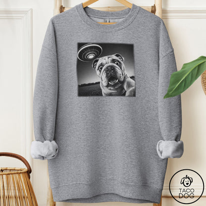 English Bulldog Selfie Sweatshirt