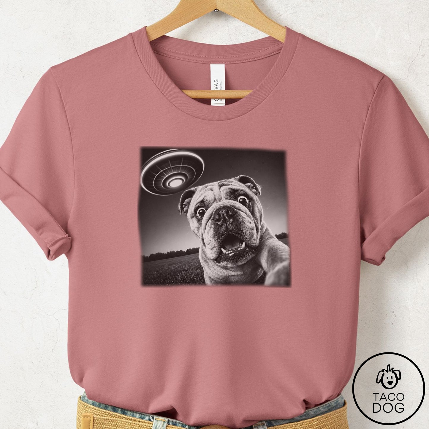 English Bulldog Selfie T-Shirt
