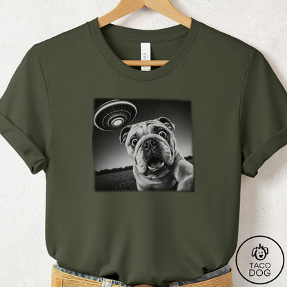 English Bulldog Selfie T-Shirt