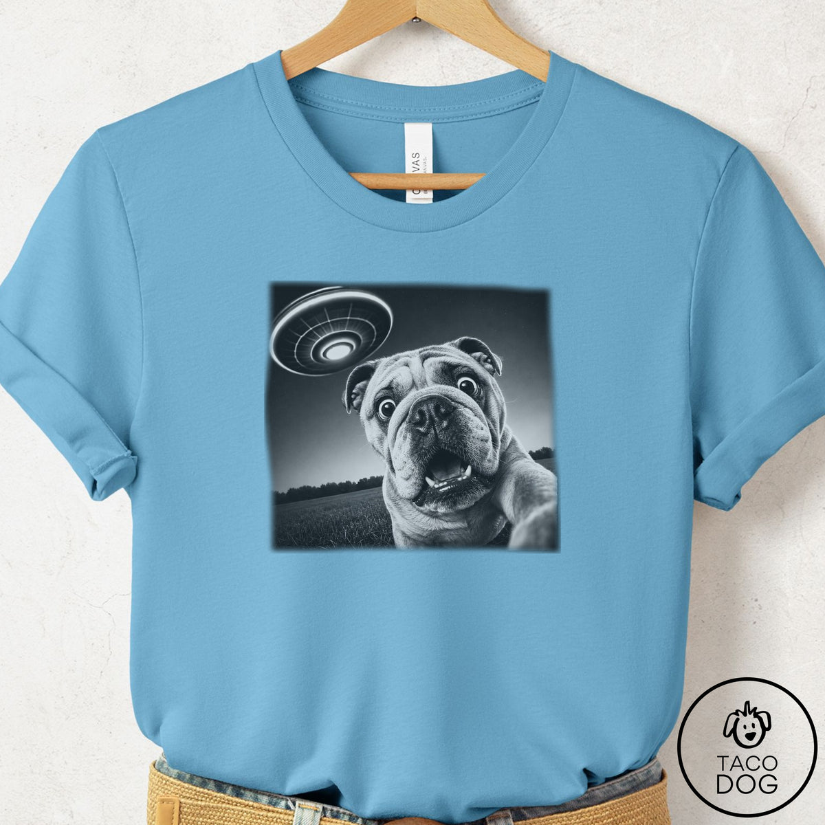 English Bulldog Selfie T-Shirt