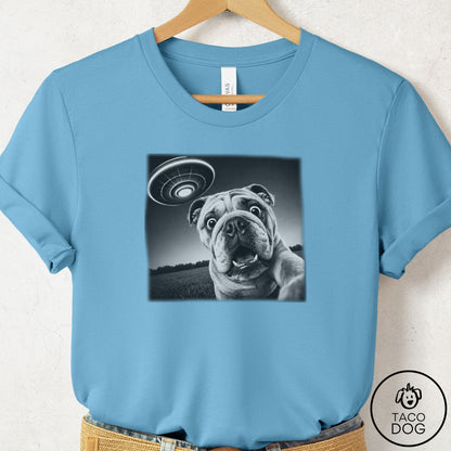 English Bulldog Selfie T-Shirt