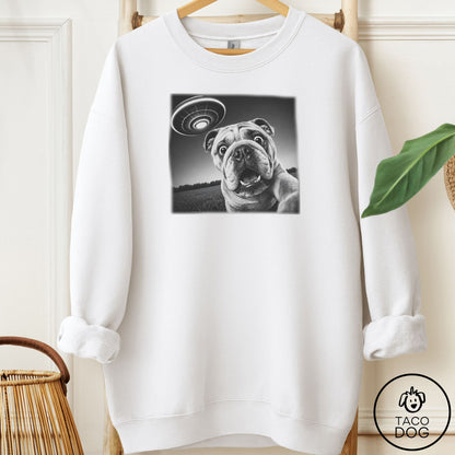 English Bulldog Selfie Sweatshirt
