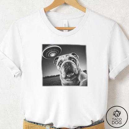 English Bulldog Selfie T-Shirt