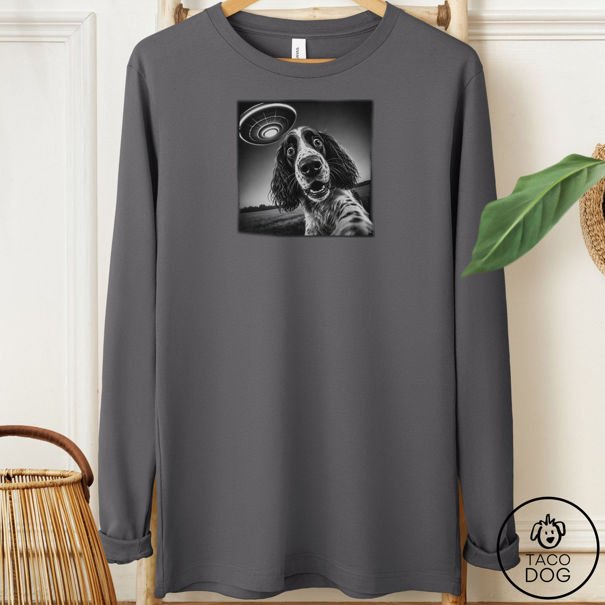 Springer Spaniel Selfie Long Sleeve Tee