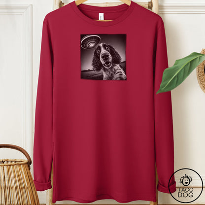 Springer Spaniel Selfie Long Sleeve Tee