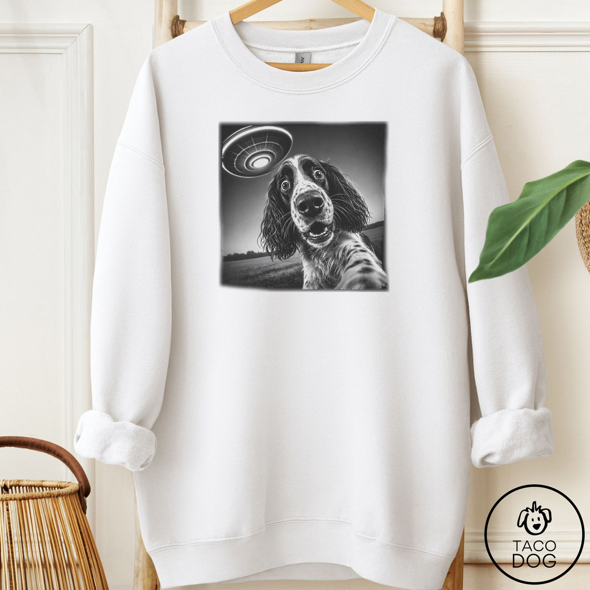 Springer Spaniel Selfie Sweatshirt