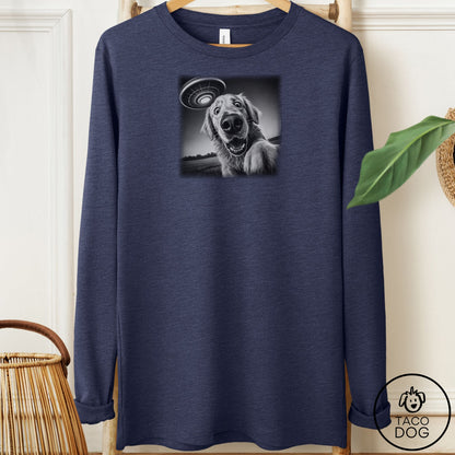 Golden Retriever Selfie Long Sleeve Tee
