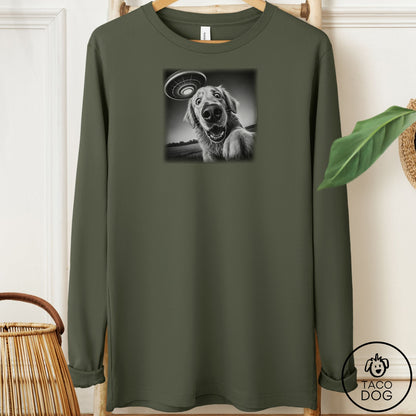 Golden Retriever Selfie Long Sleeve Tee