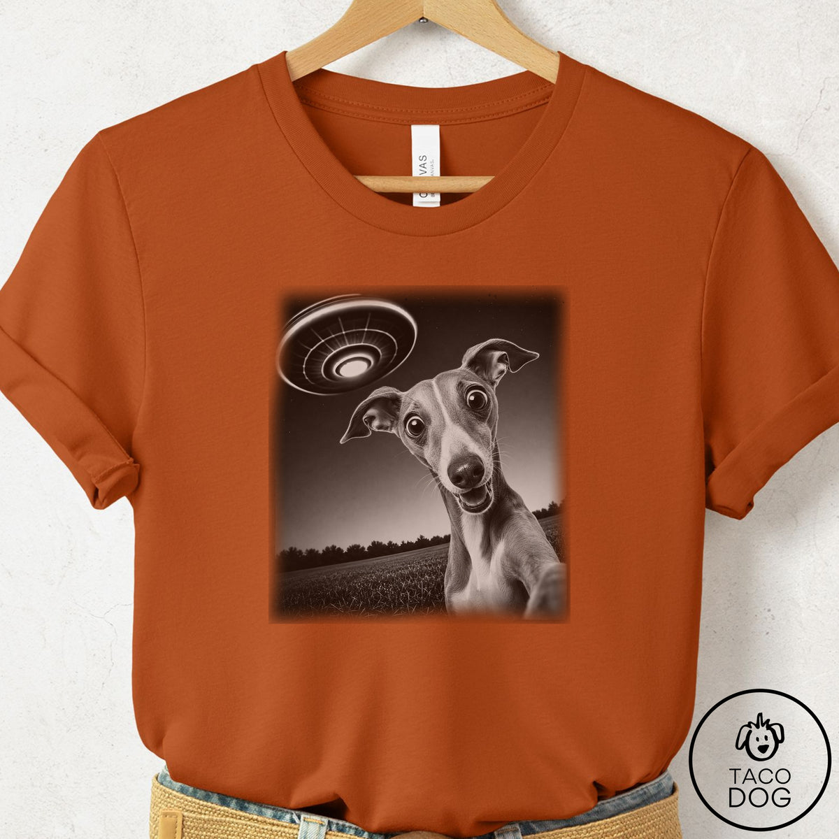 Italian Greyhound Whippet Selfie T-Shirt
